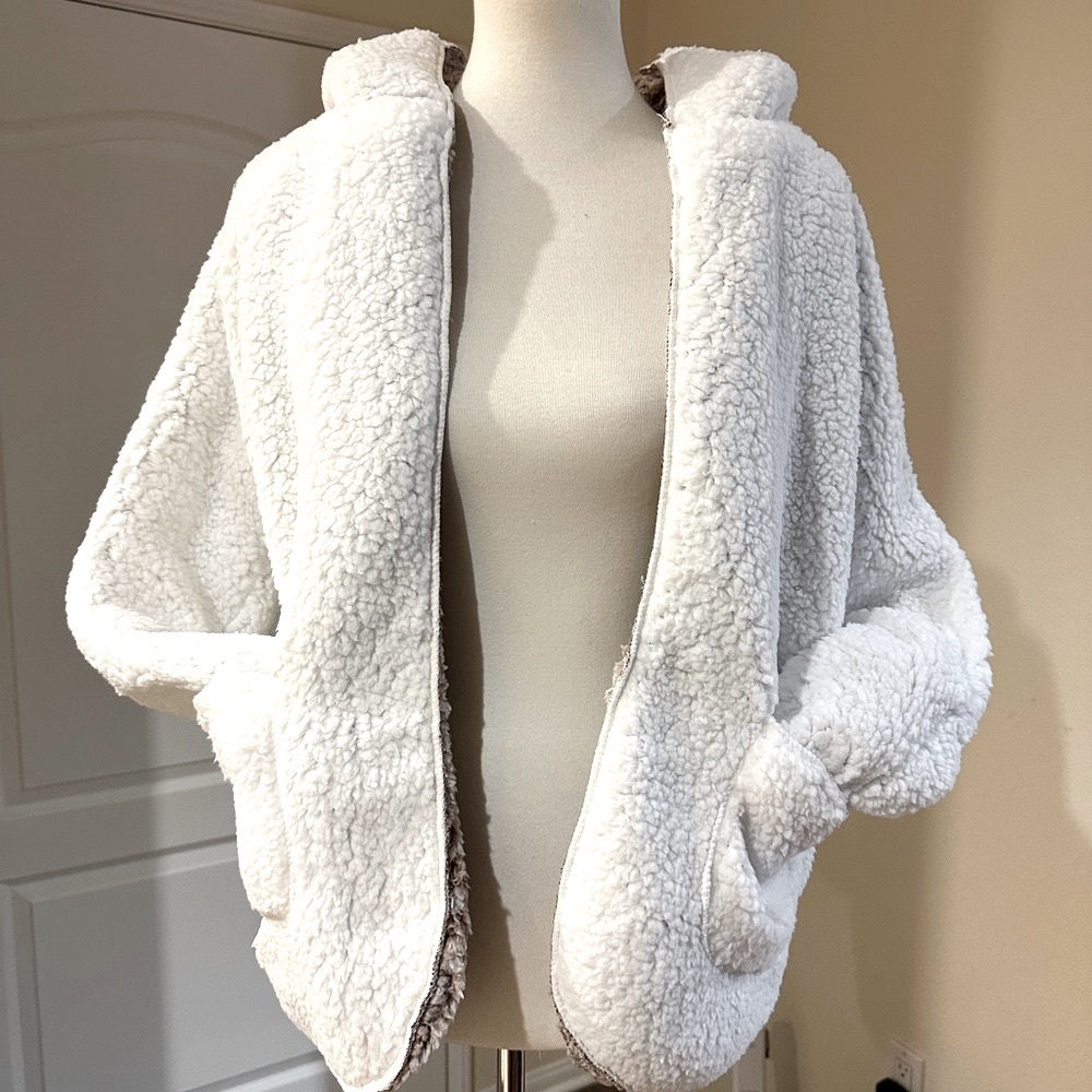 Soft Reversible Teddy Hoodie